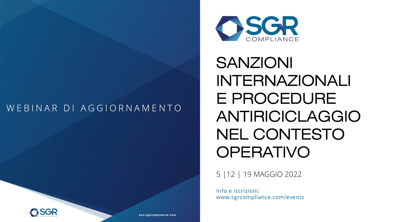Webinar Sanzioni Internazionali E Procedure Antiriciclaggio Nel Contesto Operativo