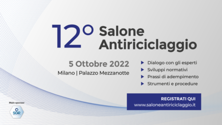 TORNA il salone antiriciclaggio, dodicesima edizione