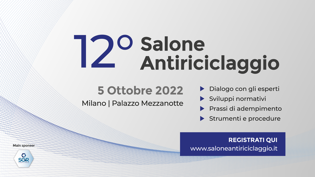 TORNA il salone antiriciclaggio, dodicesima edizione